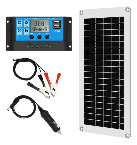 Panel Solar Monocristalino 500w Con Controlador 50a Cargador