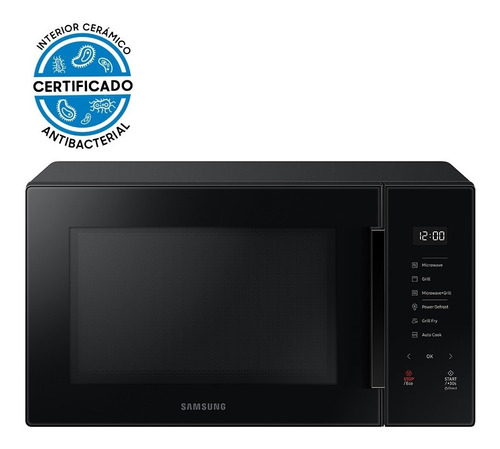 Microondas Samsung Grill Fry Negro Control Touch - 30 Litros