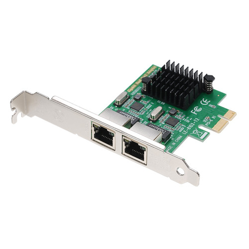 Placa De Servidor De Rede 2 Portas Gigabit 1000m Pci-e