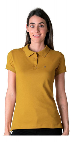 Playera Básico Mujer Stfashion Mostaza 52603812 Spandex