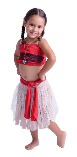 Fantasia Infantil  Princesa Havaiana Luxo Carnaval