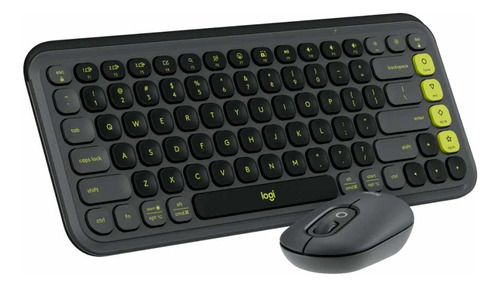 Teclado Logitech + Mouse Pop Icon Bt Sp Copilot Graphite
