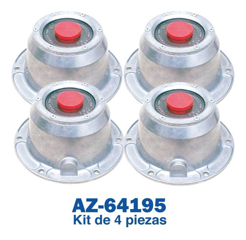 4 Tapas Masa Hub Cap 6 Barrenos Propar/hendrickson Az-64195