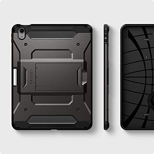 Imagen 8 de 8 de Funda Spigen Tough Armor Pro Para iPad Air 4th/5th Gunmetal