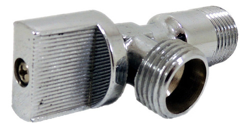 Llave Wc Angular Cromada C/flange 1/2 He Dhüre