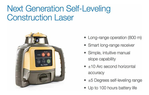 Topcon Rl-h5a Autonivelante Horizontal Láser Giratorio Con B