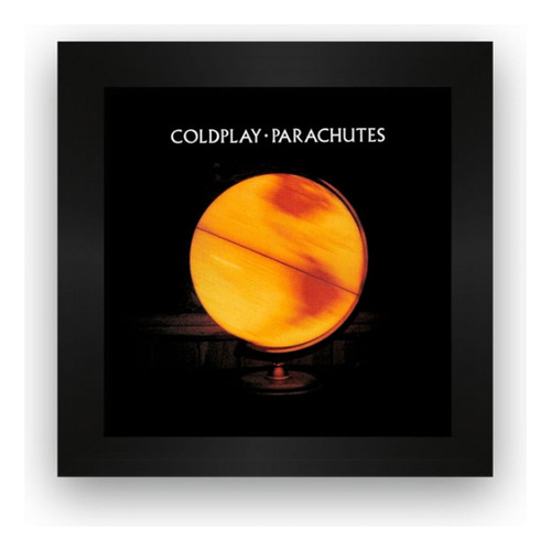 Quadro Azulejo Com Moldura Coldplay Parachutes