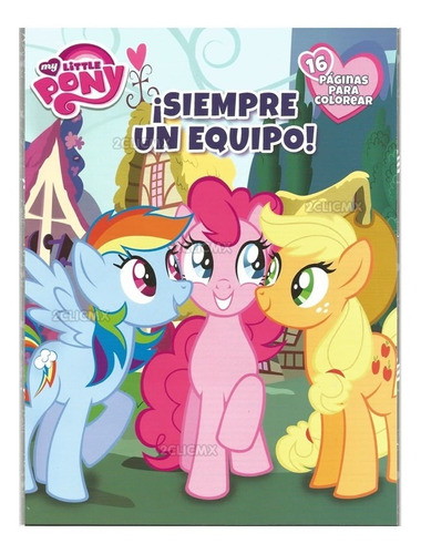 15 Libros Colorear Carta Niña Mattel My Little Pony 16 Pag