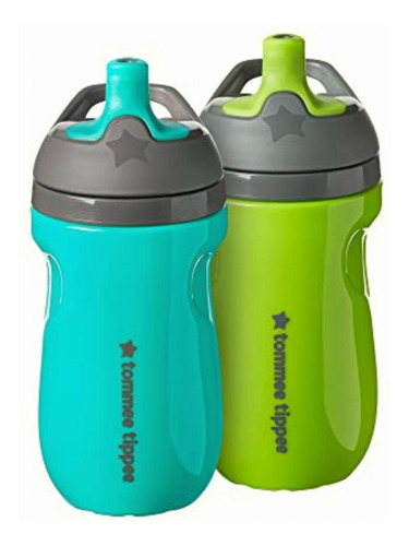 Tommee Tippee Sportee Botella De Agua Aislada Para Niños Color Turquoise & Green