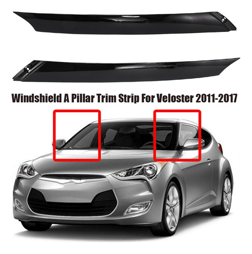 Pára-brisa De Carro A Pillar Trim Strip Rh Para Veloster 201