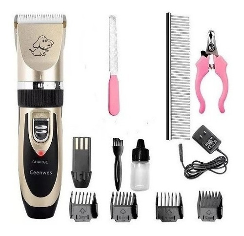 Kit Maquinas Pequeria Spa Para Mascotas Recargable