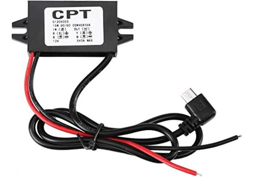 Dcdc 12v A 5v 3a Micro Usb Convertidor 15w Regulador De