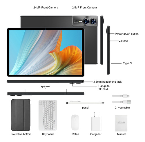 Tableta S12 Gpt 512gb+12gb 11.6'' Rom Android 13