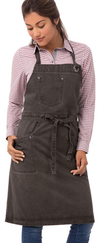 Chef Works Delantal Con Babero Unisex Dorset, Peltre