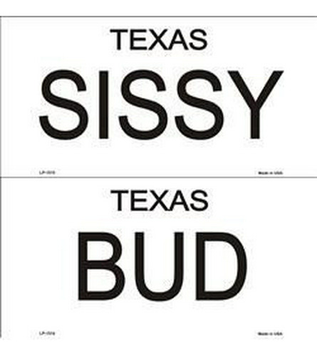 Smartblonde Bud Y Sissy Texas Placas De Licencia