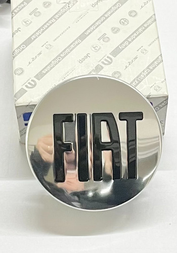 4 Centros De Llanta Plateado Fiat Toro Originales