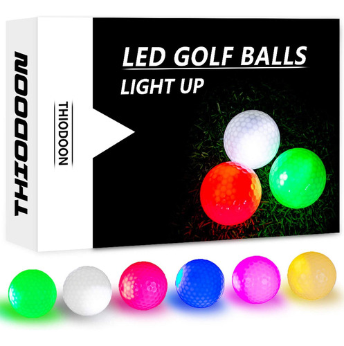 Set 6 Pelotas De Golf Thiodoon Con Iluminación Led