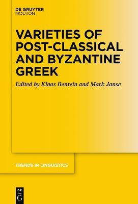 Libro Varieties Of Post-classical And Byzantine Greek - K...