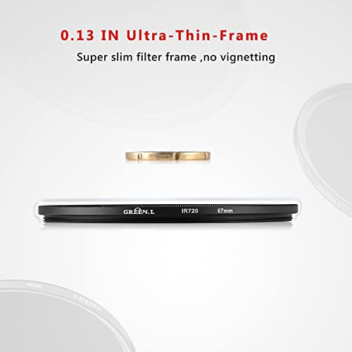 Filtro Infrarrojo Green.l De 77 Mm, Nanorrevestimiento Multi