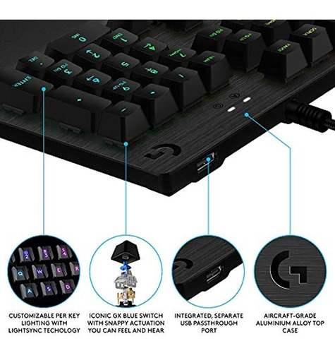 Logitech G513 Rgb Teclado De Juego Mecanico Retroiluminado