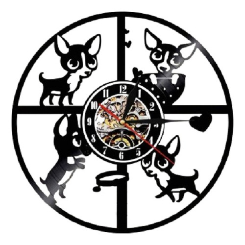 Reloj Corte Laser 0720 Perro Chihuahua