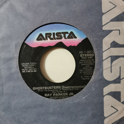 Disco 45 Rpm: Ray Parker- Ghostbusters