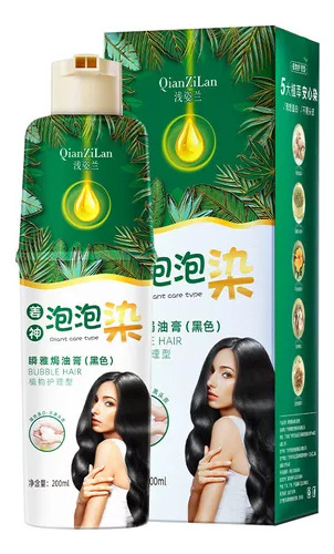  Champú Natural Para El Cabello, Tinte Para El Cabello Con Bu Tono Negro