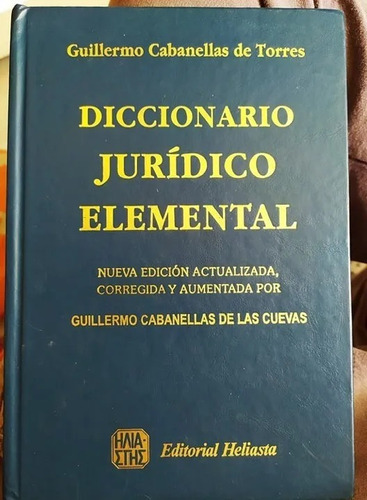 Diccionario Jurídico Elemental Guillermo Cabanellas 