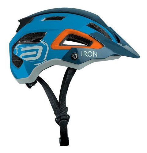 Capacete Asw Bike Iron Inmold Com Pala Ajustável Azul