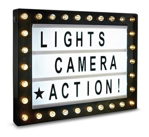 Hollywood Lightbox - Cartelera Luminosa Tipo Cine