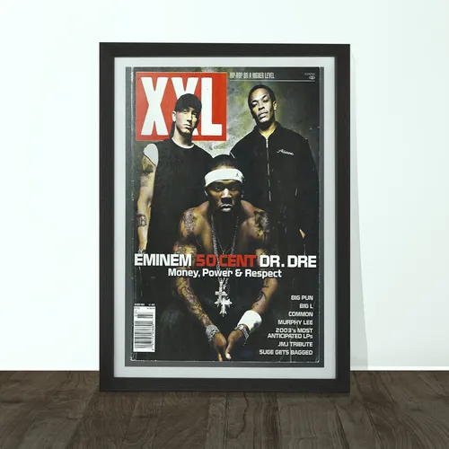 Cuadro Hip Hop 30x40 Con Vidrio Eminem 50 Cent Dr. Dre C997