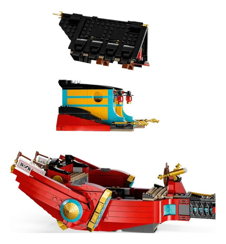 Kit Lego Ninjago Barco Asalto Ninja Carrera Contra Ti 71797 3+ 1739