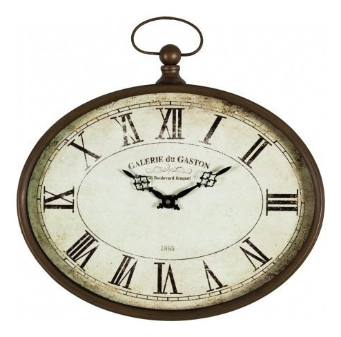 Galerie Du Gaston Reloj Pared Estilo Cl Asico Oval Franc