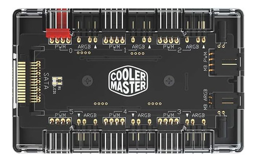 Adaptador De Puerto Para Cooler 3/4 Pines | 1 A 6 Puertos