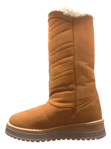 Botas Para Dama Peluche 3 Botones Afelpadas Invierno