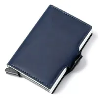 Comprar Billetera Tarjetero Doble K26 Con Proteccion Rfid Pop Up Inteligente Azul