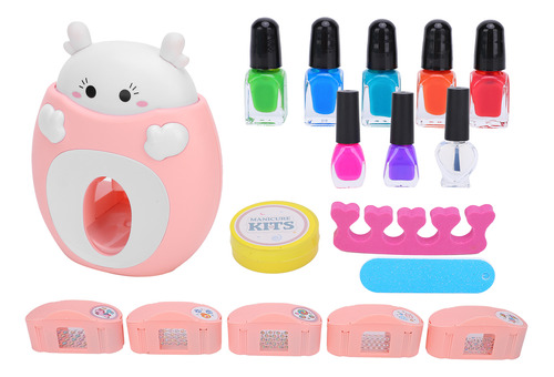 Kit De Máquinas De Arte De Uñas Para Niños Pretend Play Para