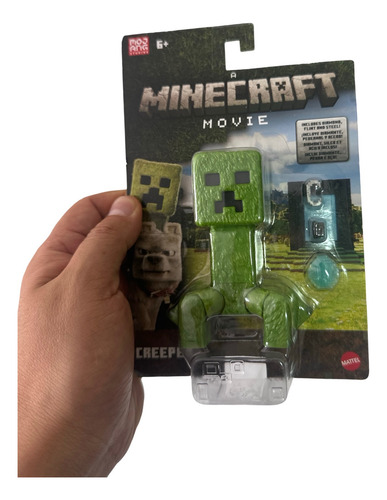 Figura Creeper Minecraft Movie 9cm Articulada Mattel 2025