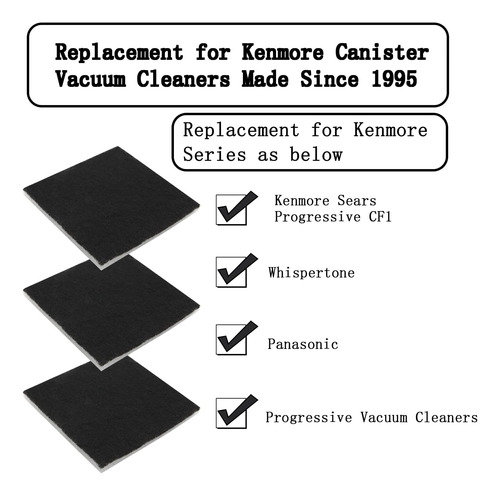 9 Pack Cf-1 Filtros De Espuma Compatibles Con Kenmore Sears