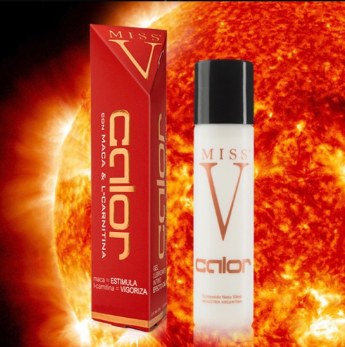 Imagen 2 de 9 de Gel Intimo Lubricante Efecto Calor Miss V Estimula Vigoriza