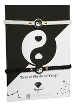 Comprar Pulseras Duo Tejidas Yin Yang Negro Blanco Amistad Y Pareja
