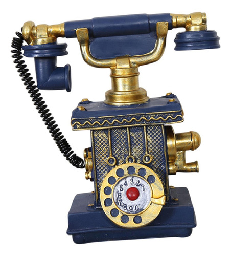 Ornamento De Telefone Com Fio Interno Da Estátua