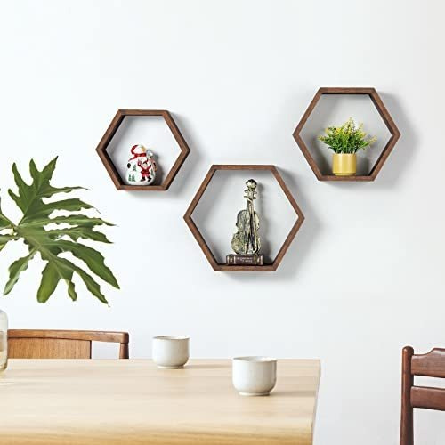 Estantes Hexagonales Estantes Flotantes En Forma De Panal C