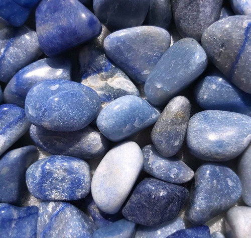 Piedras Roladas Cuarzo Azul  X 250 Grs - Llama Sagrada
