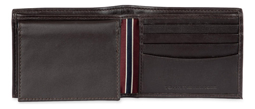 Cartera De Piel Tommy Hilfiger Para Hombre, Plegable Y Delga