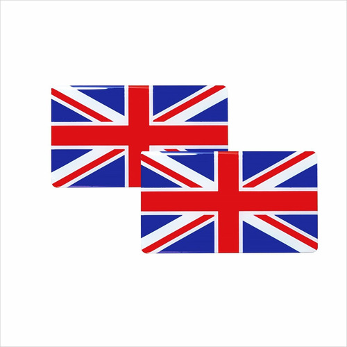 2 Adesivos Bandeira Grã Bretanha - Inglaterra Resina 