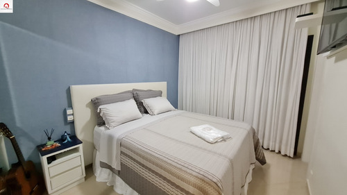 Praia Das Astúrias, Região Costeira, Guarujá, Apartamento Reformado, 3 Suítes, Sala Para 3 Ambientes, Amplo Terraço, Vista Panorâmica Para O Mar - Ap05708 - 69225367