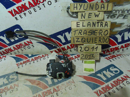 Chapa Con Cierre Trasera Izquierda Hyundai Elantra 2011-2013