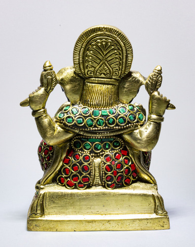 Estatua De Diosa Ganesha - Bronce 9 * 6 * 13 Cm 1.28kg