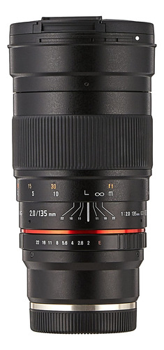 Lente Telefoto Prime Samyang Sy135m-e 135-135 Mm F/2.0-22 Umc Com Prime Fixo 135 Mm F2.0 Ed Umc Para Sony